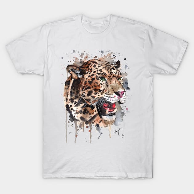 Leopard T-Shirt by Andraws Art